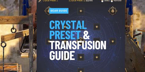 Crystal Preset & Transfusion Guide .